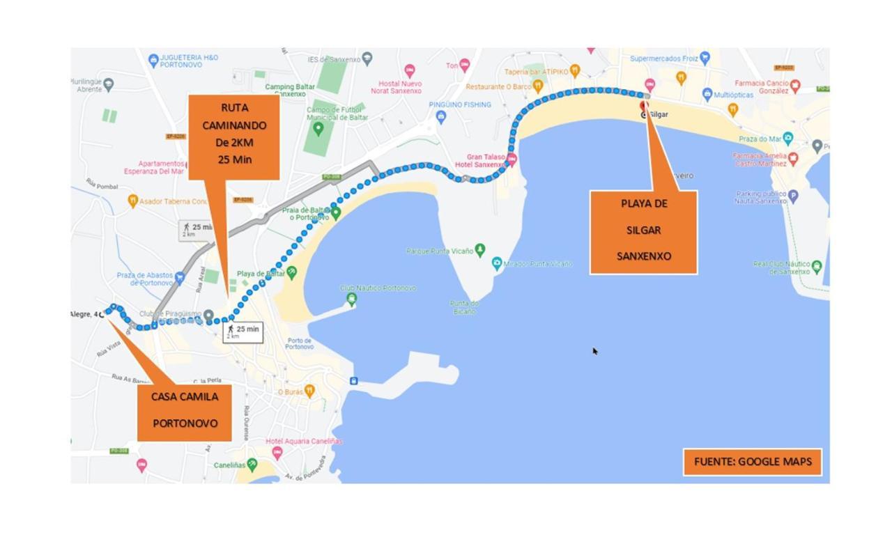 Alojamiento En Portonovo Playa Sanxenxo Ngoại thất bức ảnh